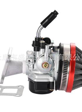 2冲程红色化油器58mm空滤进气管组合适配47cc 49cc袖珍自行车ATV