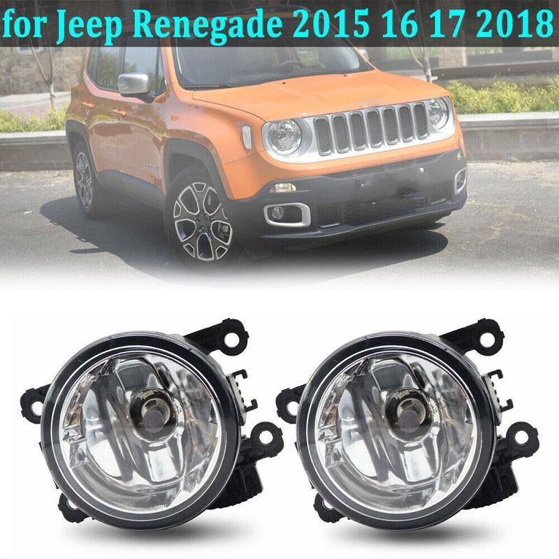 一对雾驾驶灯带灯泡适用于2015-2018款吉普Renegade68256470AA