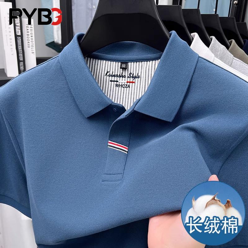 高端纯棉短袖T恤polo衫男士2025夏季新款翻领保罗上衣男款半袖潮