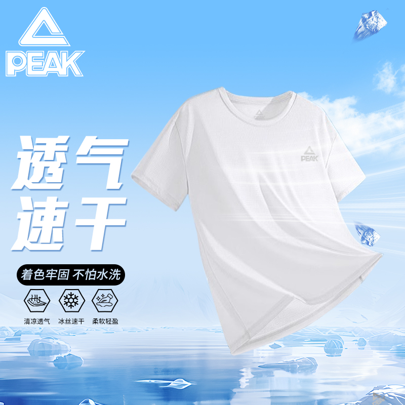 匹克速干T恤运动男短袖夏季新款