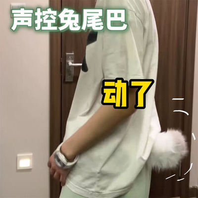 全新升级两种佩戴声控磁吸尾巴