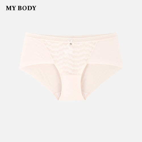 mybody经典蕾丝舒适无痕三角裤