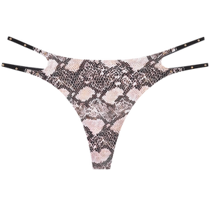 3件129|商场同款MYBODY性感纯欲镂空印花豹纹丁字裤女内裤女新款