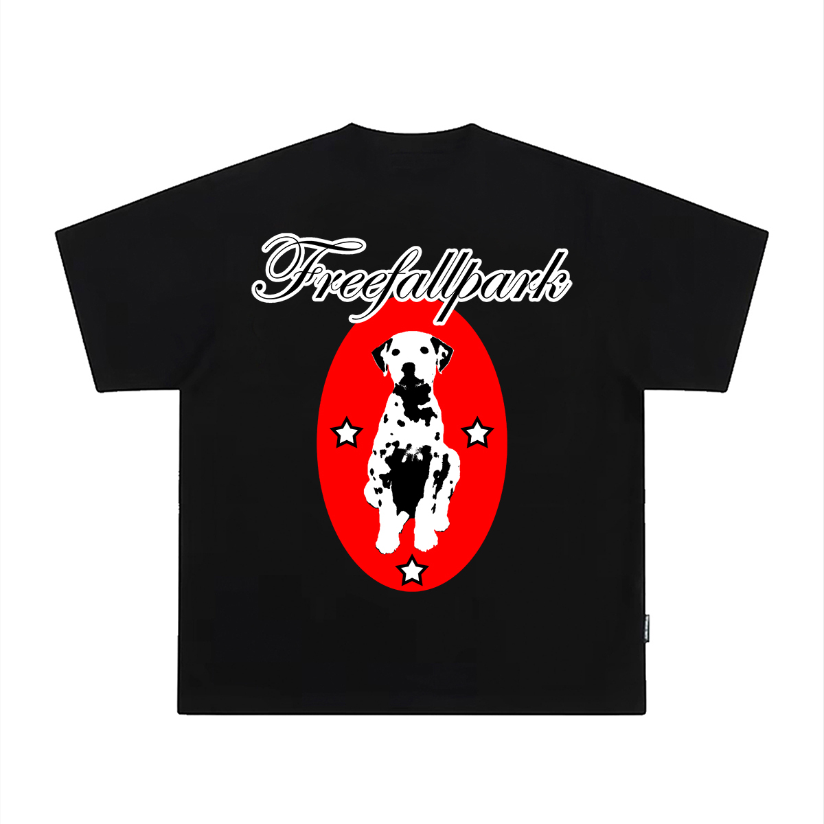 Freefallpark 斑点狗进口数码直喷260G新疆长绒棉索罗娜圆领短袖