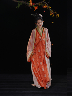 【真丝】千千结汉朝型制宽松战国袍墨名堂复原桑蚕原创汉服飘逸女