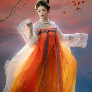 【真丝】玄机唐齐胸涧裙墨名堂25年春复原薄款桑蚕原创汉服女