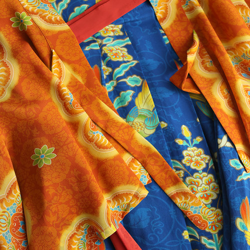 12姆米真丝法门寺披衫褶裙套998