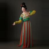 绿腰双面穿绣花褙子唐制齐腰破裙墨名堂桑蚕原创汉服女装 真丝