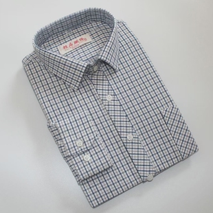 春秋中老年青年工装 纯棉男士 外套老粗布衬衫 耐磨长袖 衬衣休闲修身