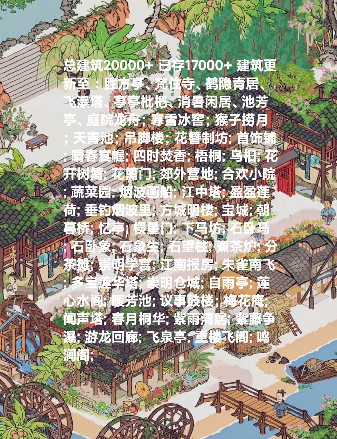 新品江南百景图80级存档(已氪吴县崇明椰子岛 )四千万金画轴 长期