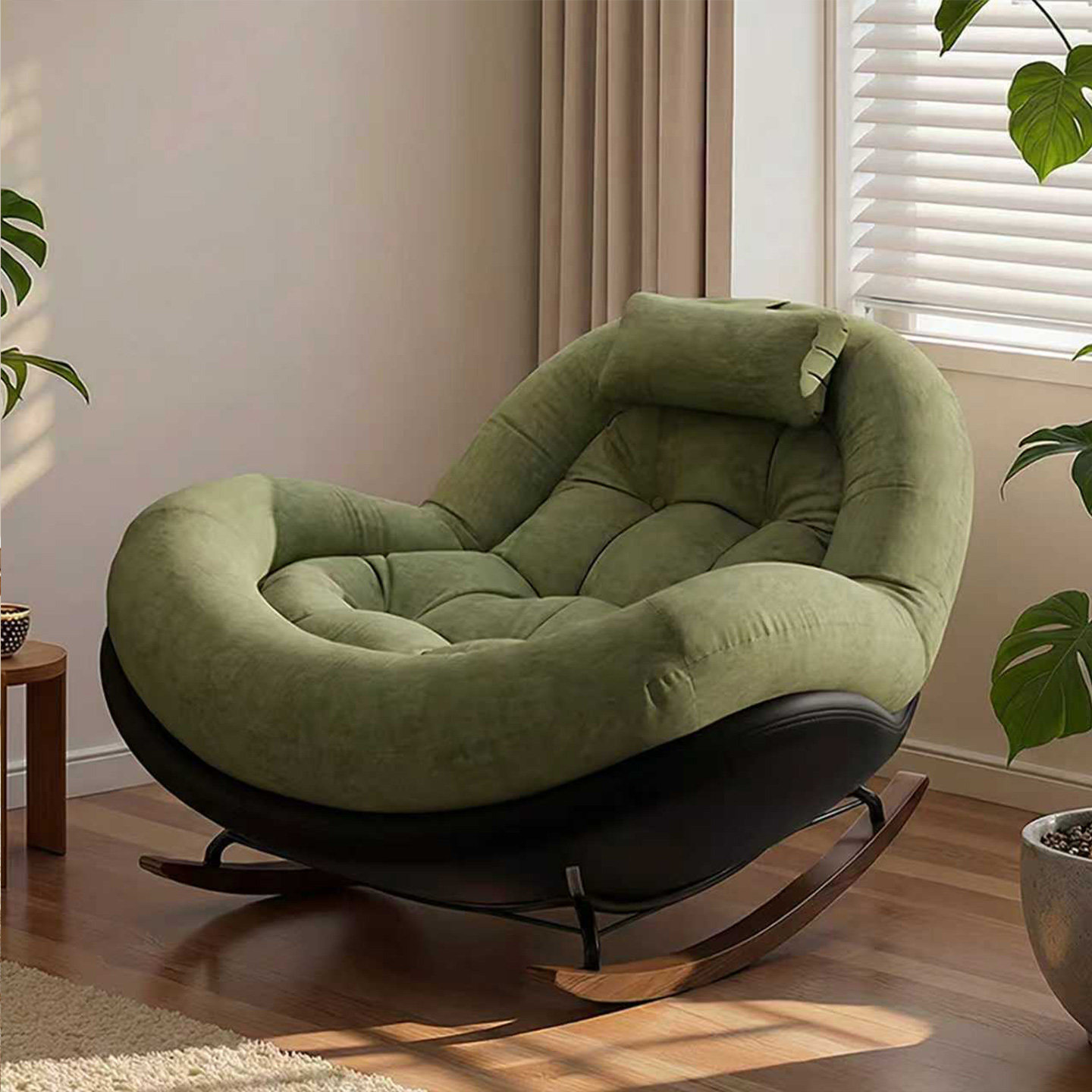 摇摇椅沙发成人躺椅家用阳台休闲椅子可睡可躺懒人沙发椅卧室摇椅