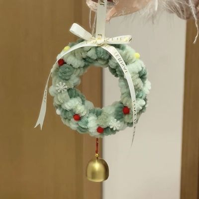 扭扭棒圣诞树花环挂件手工diy