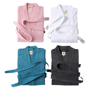 洁丽雅浴袍男女秋冬睡袍纯棉毛巾料吸水速干酒店加厚情侣新款浴衣