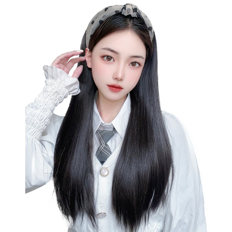 帽子假发一体时尚网红发箍
