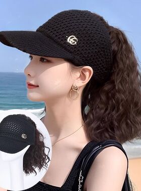 帽子假发女时尚户外镂空假发帽