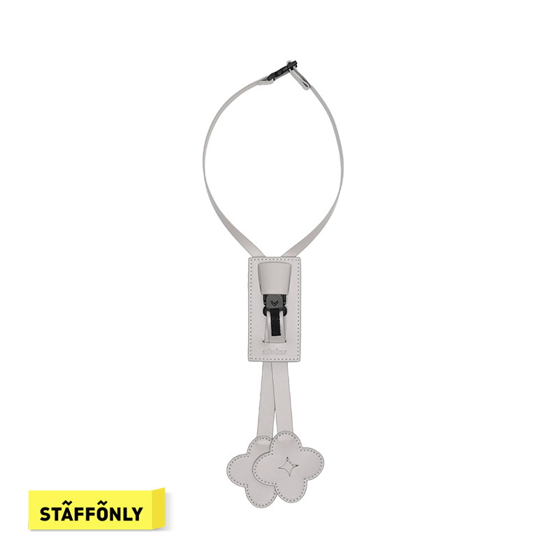 STAFFONLY 拖延症 四芒星花瓣压印LOGO领带设计感小众百搭