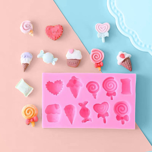 糖果冰淇淋爱心棒棒糖巧克力翻糖