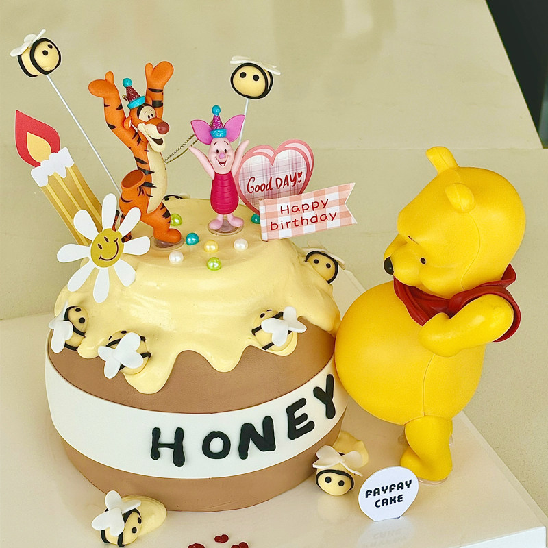 大肚子维尼小熊蛋糕装饰摆件老婆辛苦了怀孕孕妇生日烘焙插件配件,节庆用品/礼品,节日装扮用品,淘宝优惠券,粉丝福利购,淘宝优惠卷