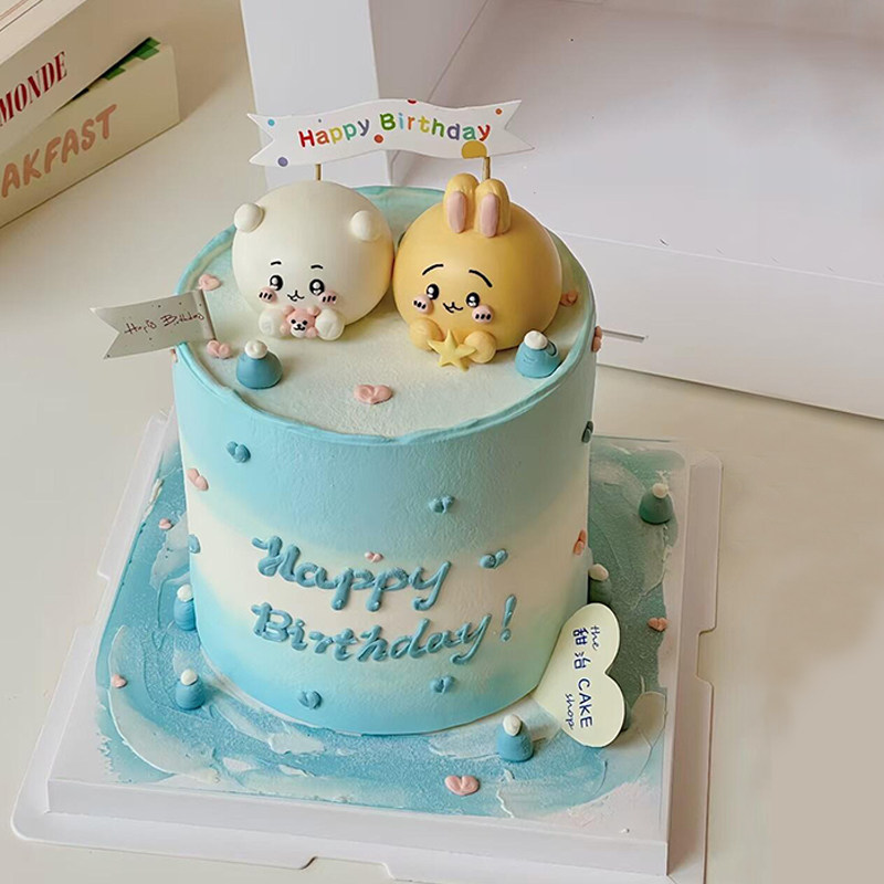 吉伊乌萨奇小八蛋糕装饰摆件卡通