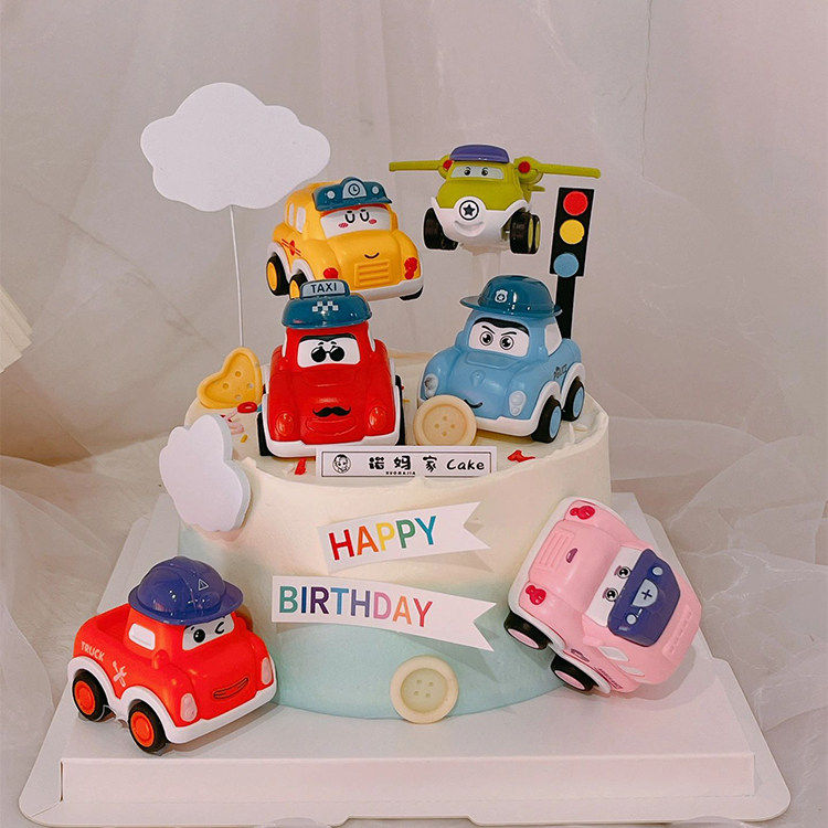 网红Q版小汽车蛋糕装饰可爱卡通车迷你回力小车摆件儿童生日装扮,节庆用品/礼品,节日装扮用品,淘宝优惠券,粉丝福利购,淘宝优惠卷