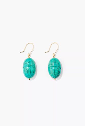 法国设计师 Aurelie Bidermann 绿松石 黄金 耳环