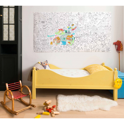 法国设计涂鸦进口创意墙纸