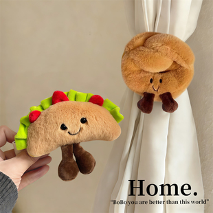 窗帘绑带公仔可爱装饰带纱帘收拢绳可爱卧室窗帘扎束带收纳固定扣