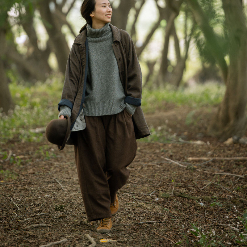 封面是花 美利奴羊毛和亚麻 多色混纺 翻领 中长外套,女装/女士精品,风衣,淘宝优惠券,粉丝福利购,淘宝优惠卷