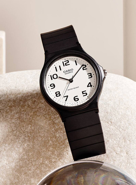 casio卡西欧手表男学生款女士小黑表儿童电子石英表运动MQ-24-7B2