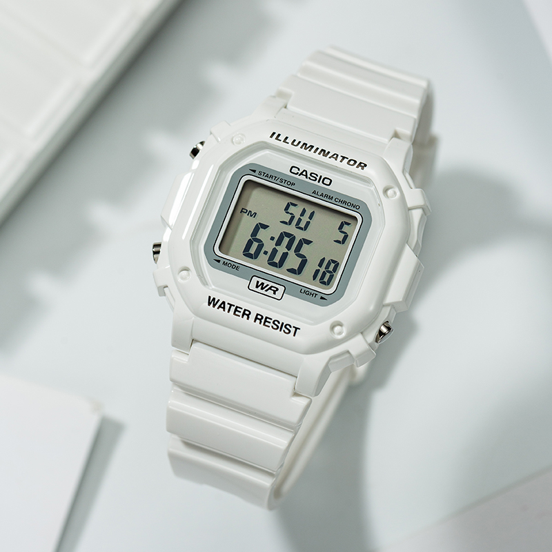 卡西欧手表男小方块运动款电子表