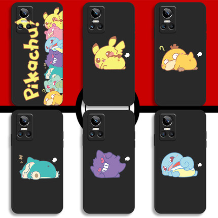 神奇宝贝适用荣耀play8t手机壳honor液态硅胶play6tpro皮卡丘play5可爱play4耿鬼play7t软壳9x全包情侣保护套
