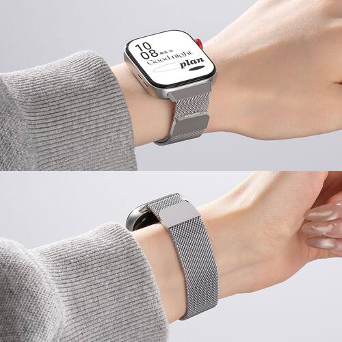 适用华为fit5腕带fit4表带watchfit3米兰金属磁吸Fit5/4pro手表带