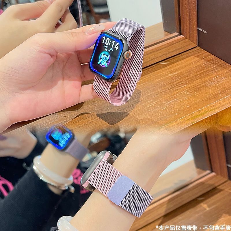 适用TicWatch Pro手表米兰尼斯金属GTX GTH磁吸可调节舒适腕带