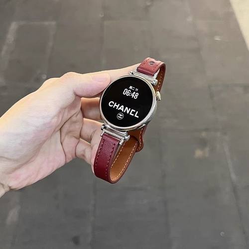 安可拉红适用Doinx度享ACE智能acg运动acf手表双钉扣新款mg03透气