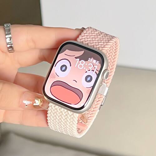 适用vivoWatch6表带iqoowatch5尼龙编织卡扣VIVO watch5拼色表带6