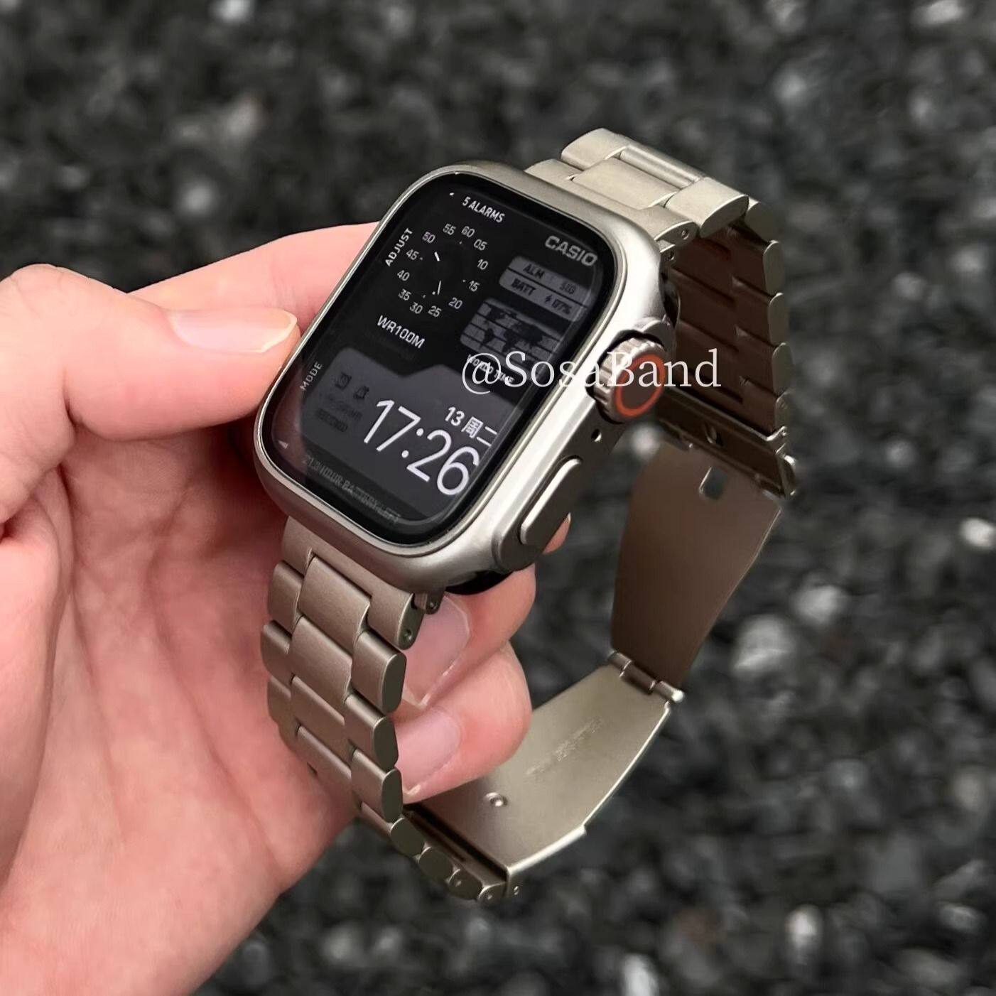 适用小米手环8pro/9pro金属三珠钢表带红米watch6/5华为fit1/2/3