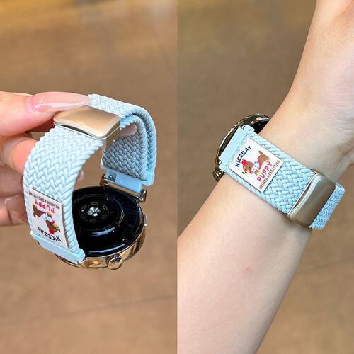 适用vivoWatch6表带iqoowatch5编织磁吸VIVO watch5可爱小狗表带6