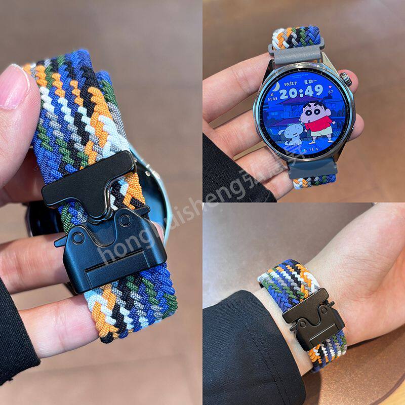 适用荣耀手表X5i表带尼龙降落伞编织表带honor替换腕带运动荣耀X5