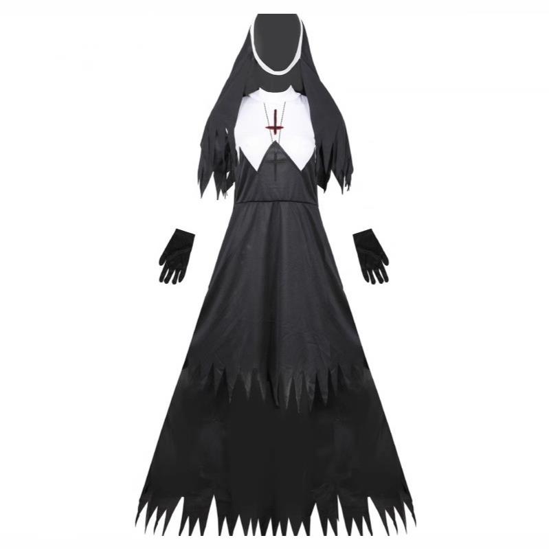 万圣节cosplay角色扮演吸血鬼修女恶魔服装派对聚会化妆舞会服装