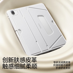 闪魔适用2025新款iPadAir7肤感支架壳11代苹果mini6平板Pro12.9保护套13寸轻薄8防弯带笔槽10全包支点亚克力