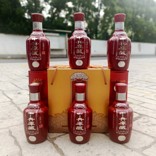 古越龙山中央库藏八年陈手工冬酿花雕酒糯米老酒整箱370ml*6瓶