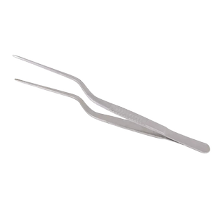 不锈钢医用耳科枪状镊实验组培弯镊子采耳鼻掏耳鼻腔鱼刺喉科镊子