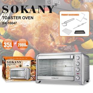 跨境SOKANY10047烤箱35L家用电烤箱烘焙加热烤鸡烤箱TOASTER OVEN