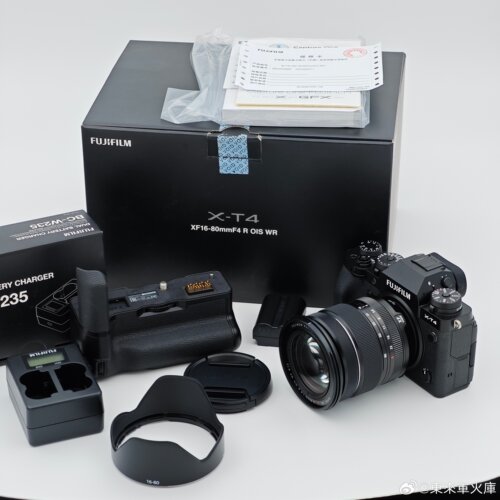 富士X-T4 XF16-80mm F4 R OIS WR镜头套机 轻微使用痕迹 箱说全