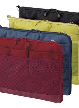 Lihit LAB.ACTACT便携收纳包A-7681-A4 轻便文具袋 笔袋 四色可选