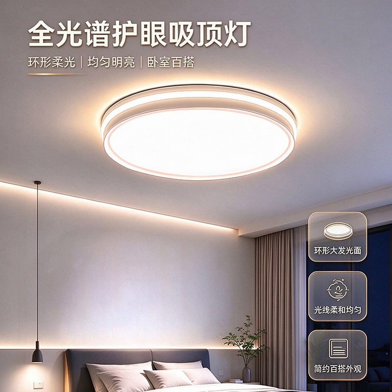 客厅主灯led圆形大灯现代简约