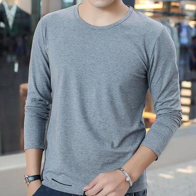 长袖男士圆领薄款打底衫潮