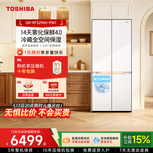 东芝大白梨大容量双系统风冷冰箱