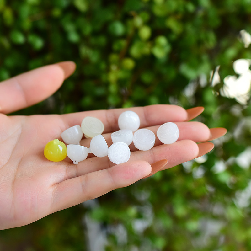 天然和田玉白玉莲藕头吊坠随形小莲蓬莲藕挂坠吊坠diy饰品配件