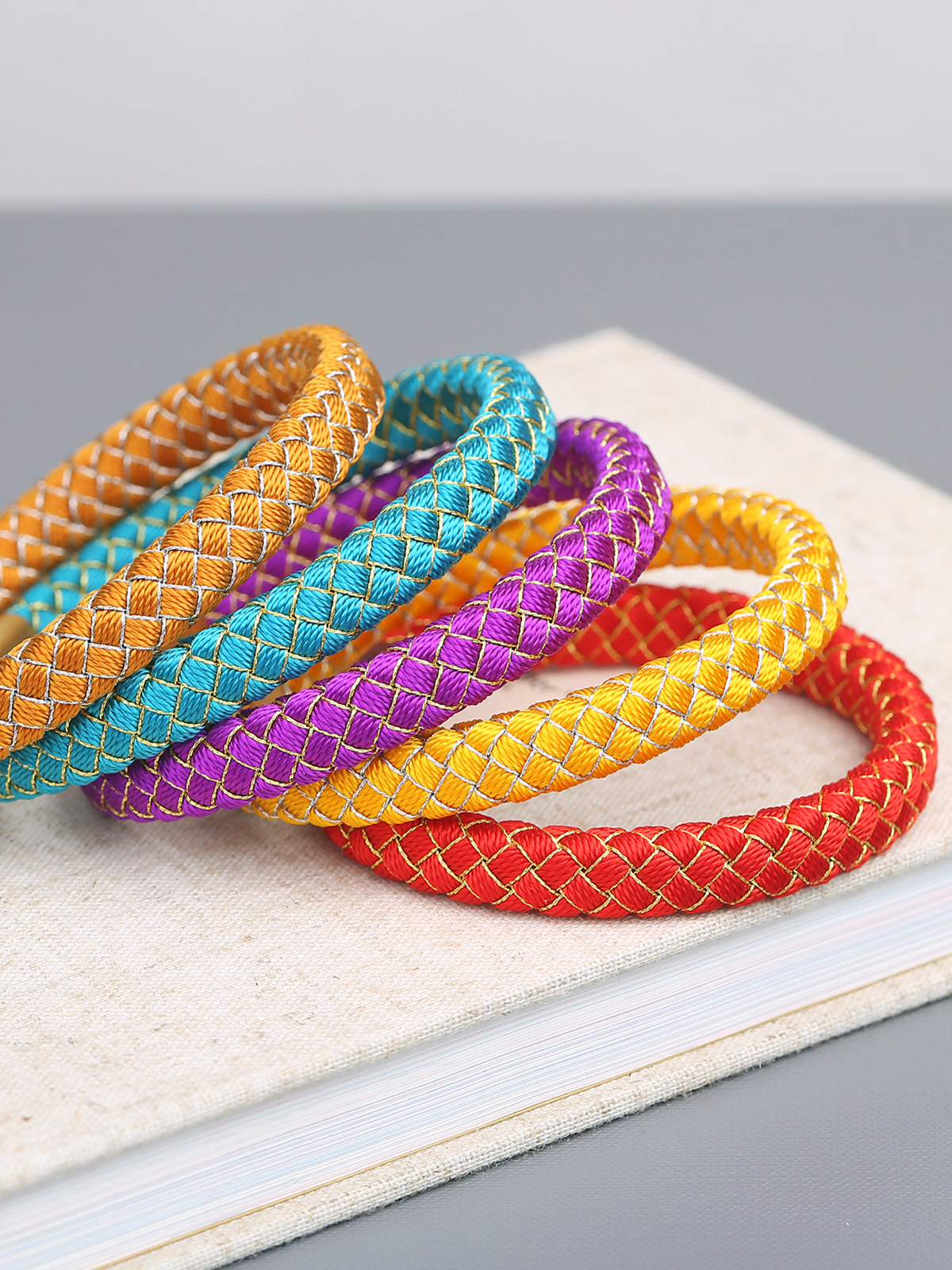 原创手工编织龙鳞锦鲤手链手绳男女款转运环活口手镯名族风定制